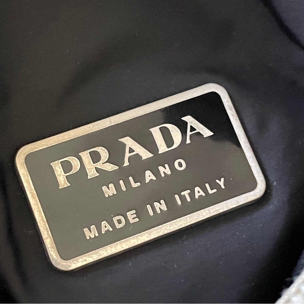 Prada gray and blue neoprene blue mesh small crossbody sport bag - Picture 6 of 9